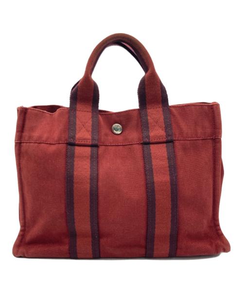 HERMES（エルメス）HERMES (エルメス) トートバッグ レッドの古着・服飾アイテム