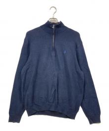 POLO RALPH LAUREN（ポロ・ラルフローレン）の古着「ハーフジップシャツ」｜ネイビー