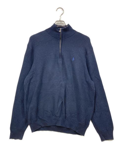 POLO RALPH LAUREN（ポロ・ラルフローレン）POLO RALPH LAUREN (ポロ・ラルフローレン) ハーフジップシャツ ネイビー サイズ:XLサイズの古着・服飾アイテム