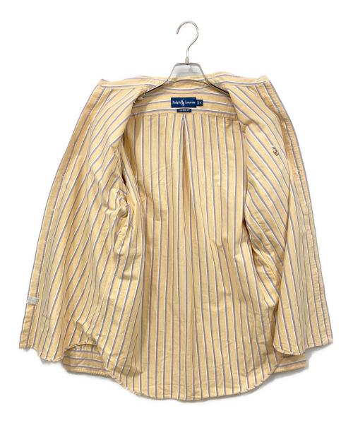 RALPH LAUREN（ラルフローレン）RALPH LAUREN (ラルフローレン) 長袖シャツ ベージュ×パープル サイズ:Mサイズの古着・服飾アイテム