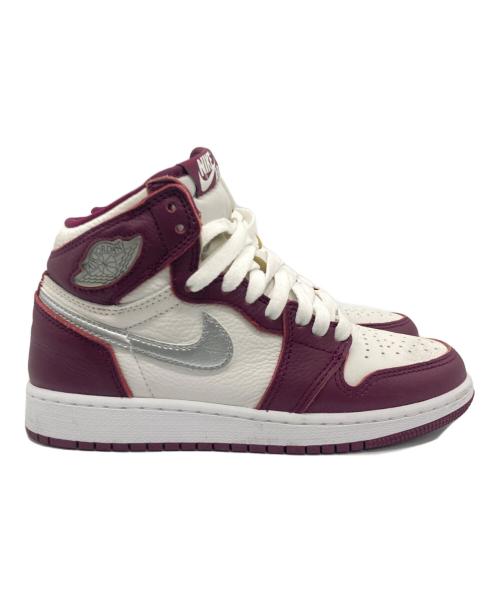 NIKE（ナイキ）NIKE (ナイキ) スニーカー/GS Air Jordan 1 High OG パープル×ホワイト サイズ:22.5cmの古着・服飾アイテム