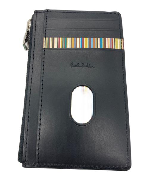 PAUL SMITH（ポールスミス）PAUL SMITH (ポールスミス) ベジタンストライプ フラグメントケース ブラック 未使用品の古着・服飾アイテム