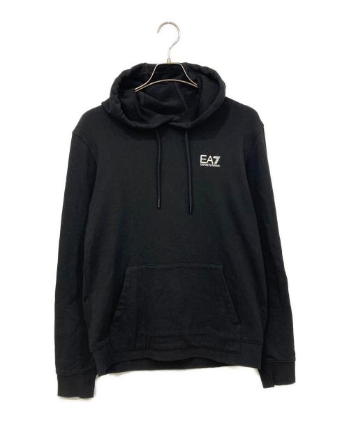 GIORGIO ARMANI（ジョルジョアルマーニ）GIORGIO ARMANI (ジョルジョアルマーニ) プルオーバーパーカー ホワイト×ブラック サイズ:Mサイズの古着・服飾アイテム