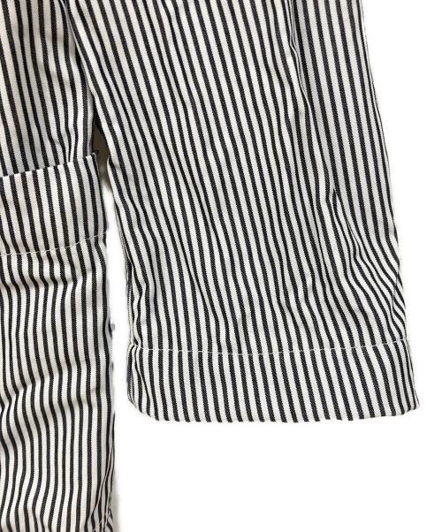 HOMME DEUX（オム・ドゥ）HOMME DEUX (オム・ドゥ) カバーオール ホワイト×ブラック サイズ:Sの古着・服飾アイテム