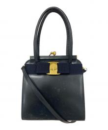 Salvatore Ferragamo（サルヴァトーレ フェラガモ）の古着「ショルダーバッグ」｜ブラック