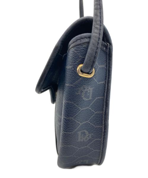Christian Dior（クリスチャン ディオール）Christian Dior (クリスチャン ディオール) ショルダーポーチ/ハニカム柄 ネイビーの古着・服飾アイテム