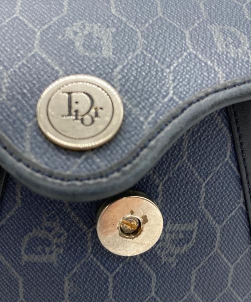 Christian Dior（クリスチャン ディオール）Christian Dior (クリスチャン ディオール) ショルダーポーチ/ハニカム柄 ネイビーの古着・服飾アイテム