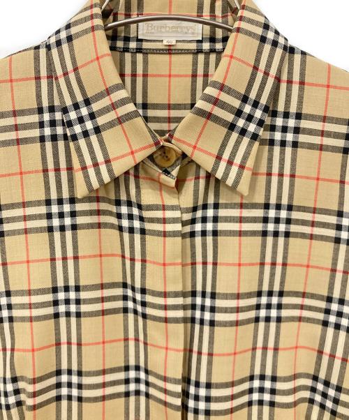 Burberry's（バーバリー）Burberry's (バーバリー) 半袖シャツ ベージュ サイズ:40の古着・服飾アイテム