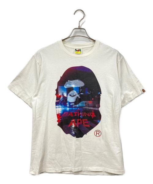 BAPE BY A BATHING APE（ベイプバイアベイシングエイプ）BAPE BY A BATHING APE (ベイプバイアベイシングエイプ) 半袖カットソー ホワイト サイズ:Lの古着・服飾アイテム