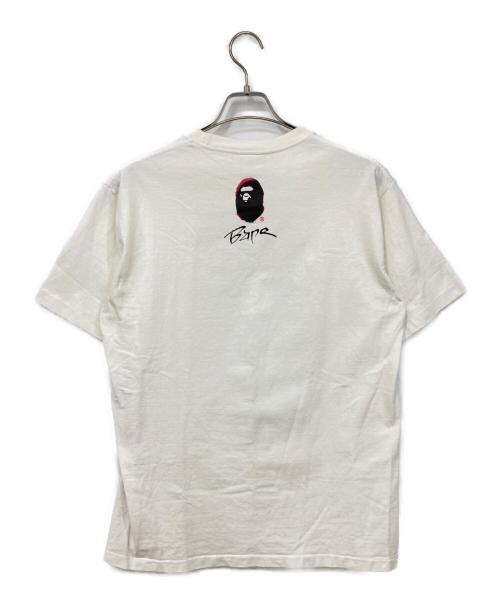 BAPE BY A BATHING APE（ベイプバイアベイシングエイプ）BAPE BY A BATHING APE (ベイプバイアベイシングエイプ) 半袖カットソー ホワイト サイズ:Lの古着・服飾アイテム