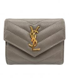 Saint Laurent Paris（サンローランパリ）の古着「モノグラムマルチフォールドウォレット」｜グレー