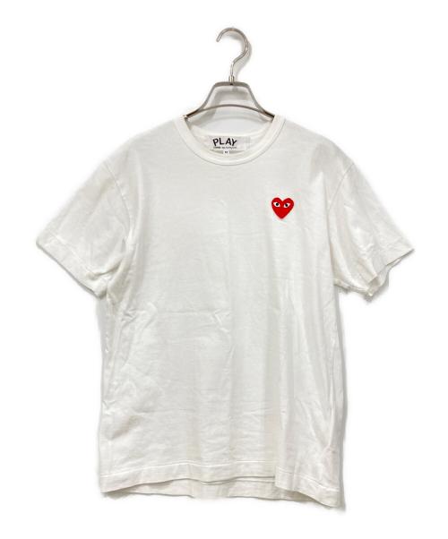 PLAY COMME des GARCONS（プレイコムデギャルソン）PLAY COMME des GARCONS (プレイコムデギャルソン) 半袖カットソー ホワイト サイズ:Mサイズの古着・服飾アイテム