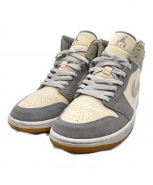 NIKE（ナイキ）の古着「Air Jordan 1 Mid SE」｜グレー×ベージュ