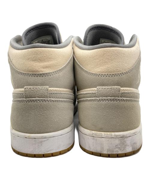 NIKE（ナイキ）NIKE (ナイキ) Air Jordan 1 Mid SE グレー×ベージュ サイズ:28.5cmの古着・服飾アイテム