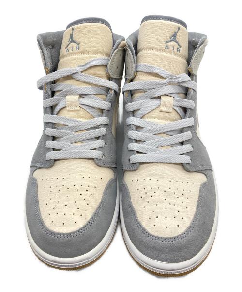 NIKE（ナイキ）NIKE (ナイキ) Air Jordan 1 Mid SE グレー×ベージュ サイズ:28.5cmの古着・服飾アイテム