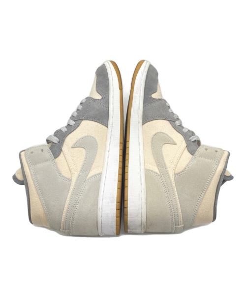 NIKE（ナイキ）NIKE (ナイキ) Air Jordan 1 Mid SE グレー×ベージュ サイズ:28.5cmの古着・服飾アイテム