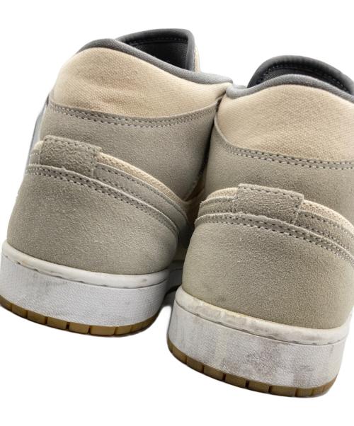 NIKE（ナイキ）NIKE (ナイキ) Air Jordan 1 Mid SE グレー×ベージュ サイズ:28.5cmの古着・服飾アイテム