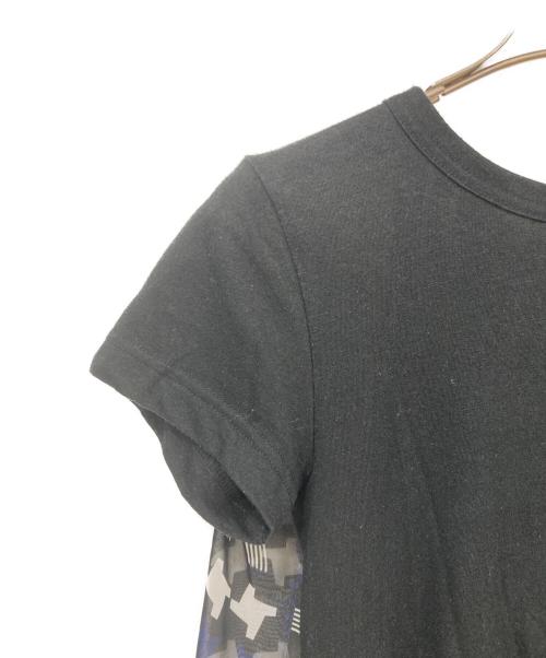 sacai（サカイ）sacai (サカイ) 半袖ブラウス ブラック×ネイビー サイズ:Mサイズの古着・服飾アイテム