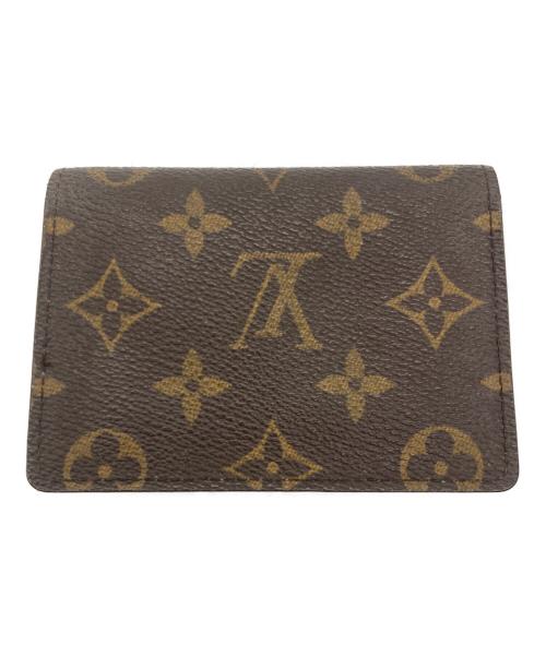 LOUIS VUITTON（ルイ ヴィトン）LOUIS VUITTON (ルイ ヴィトン) パスケース/ポルト2カルト・ヴェルティカル ブラウンの古着・服飾アイテム