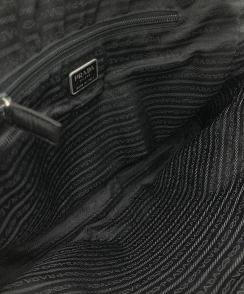 PRADA（プラダ）PRADA (プラダ) ナイロンハンドバッグ ブラックの古着・服飾アイテム