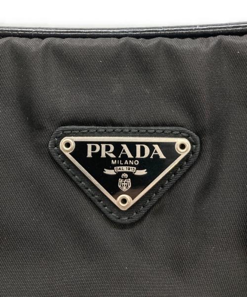 PRADA（プラダ）PRADA (プラダ) ナイロンハンドバッグ ブラックの古着・服飾アイテム