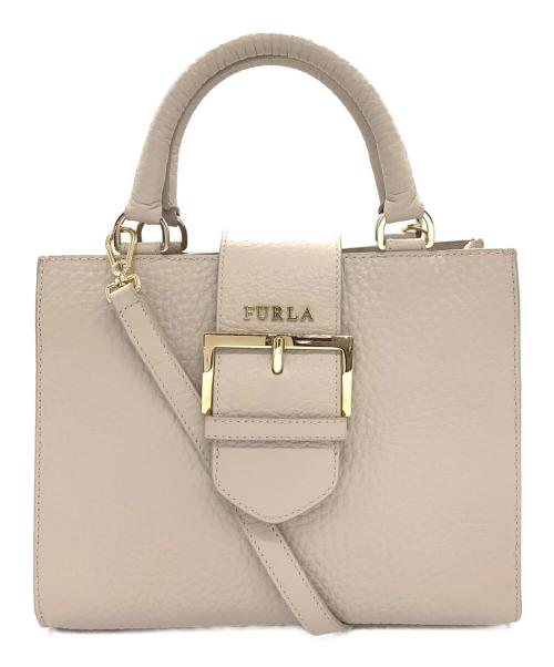 FURLA（フルラ）FURLA (フルラ) 2WAYショルダーバッグ グレーの古着・服飾アイテム