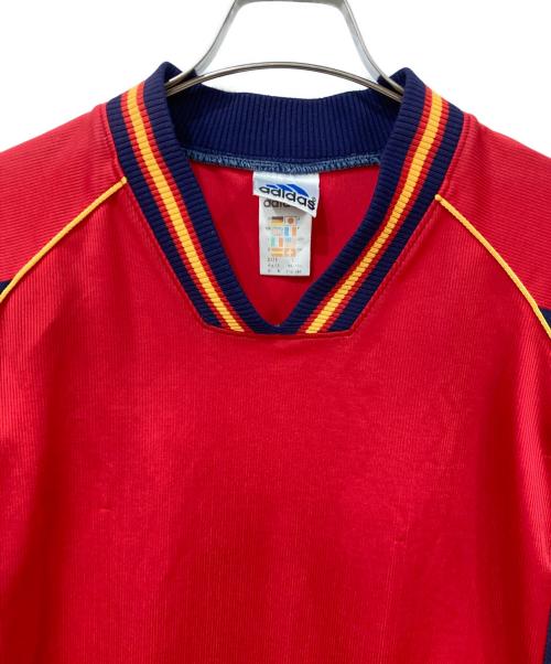 adidas（アディダス）adidas (アディダス) ゲームシャツ レッド サイズ:Lサイズの古着・服飾アイテム