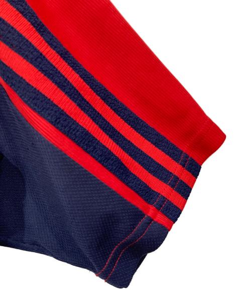 adidas（アディダス）adidas (アディダス) ゲームシャツ レッド サイズ:Lサイズの古着・服飾アイテム