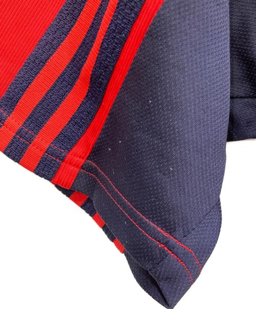 adidas（アディダス）adidas (アディダス) ゲームシャツ レッド サイズ:Lサイズの古着・服飾アイテム