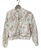HERMESエルメス）の古着「ブルゾン」｜ホワイト×ベージュ