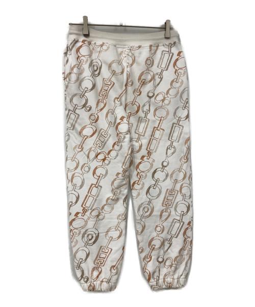 HERMES（エルメス）HERMES (エルメス) パンツ ホワイト×ベージュ サイズ:36の古着・服飾アイテム