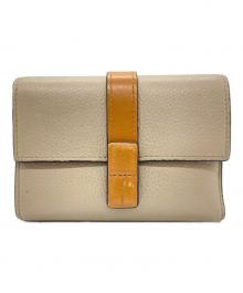 LOEWE（ロエベ）の古着「スモールバーティカルウォレット」｜ベージュ×ブラウン