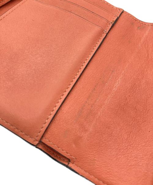 LOEWE（ロエベ）LOEWE (ロエベ) スモールバーティカルウォレット ベージュ×ブラウンの古着・服飾アイテム