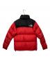 THE NORTH FACE (ザ ノース フェイス) ダウンジャケット レッド×ブラック サイズ:M：15000円