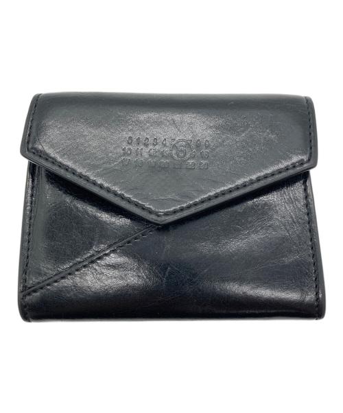 MM6 Maison Margiela（エムエムシックスメゾンマルジェラ）MM6 Maison Margiela (エムエムシックスメゾンマルジェラ) コンパクトウォレット ブラックの古着・服飾アイテム