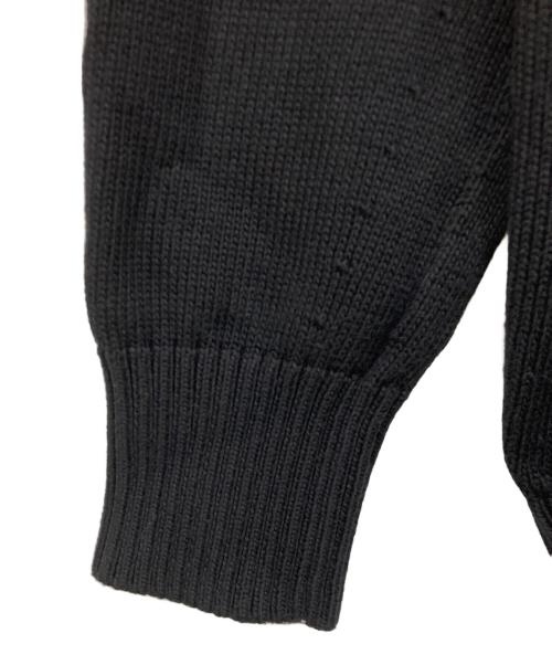 DRAWER（ドゥロワー）DRAWER (ドゥロワー) 厚手ニット ブラック サイズ:1の古着・服飾アイテム