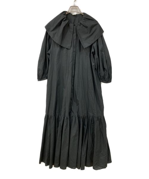 EFFE BEAMS（エッフェ ビームス）EFFE BEAMS (エッフェ ビームス) ビッグカラーワンピース ブラック サイズ:36の古着・服飾アイテム