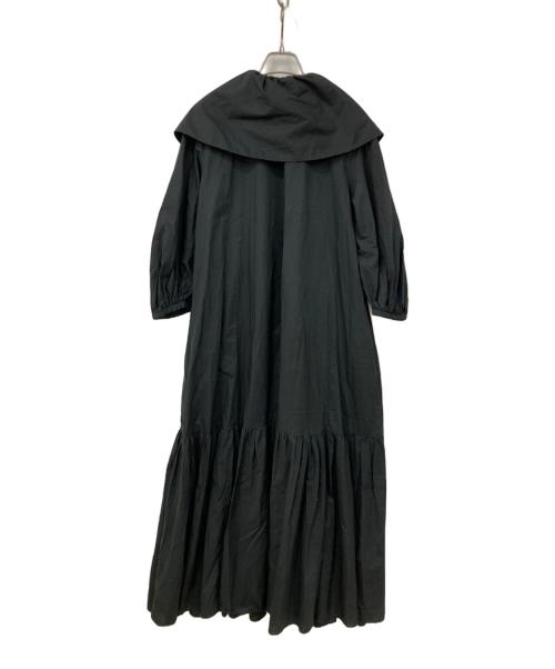 EFFE BEAMS（エッフェ ビームス）EFFE BEAMS (エッフェ ビームス) ビッグカラーワンピース ブラック サイズ:36の古着・服飾アイテム