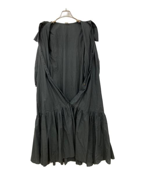 EFFE BEAMS（エッフェ ビームス）EFFE BEAMS (エッフェ ビームス) ビッグカラーワンピース ブラック サイズ:36の古着・服飾アイテム