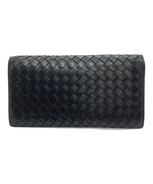 BOTTEGA VENETA（ボッテガベネタ）BOTTEGA VENETA (ボッテガベネタ) 長財布 ブラックの古着・服飾アイテム
