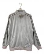 adidasアディダス）の古着「ベロアトラックジャケット」｜グレー