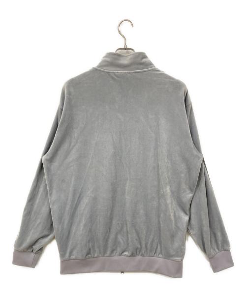 adidas（アディダス）adidas (アディダス) ベロアトラックジャケット グレー サイズ:Lの古着・服飾アイテム