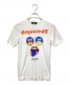 DSQUARED2ディースクエアード）の古着「半袖カットソー」｜ホワイト