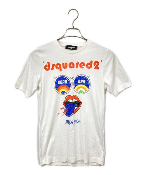 DSQUARED2（ディースクエアード）DSQUARED2 (ディースクエアード) 半袖カットソー ホワイト サイズ:XXSの古着・服飾アイテム