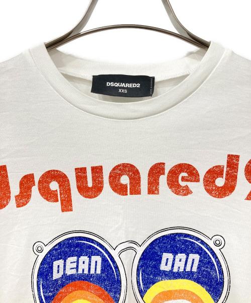 DSQUARED2（ディースクエアード）DSQUARED2 (ディースクエアード) 半袖カットソー ホワイト サイズ:XXSの古着・服飾アイテム