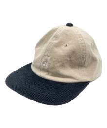 HUF（ハフ）の古着「キャップ」｜ブラック×ホワイト