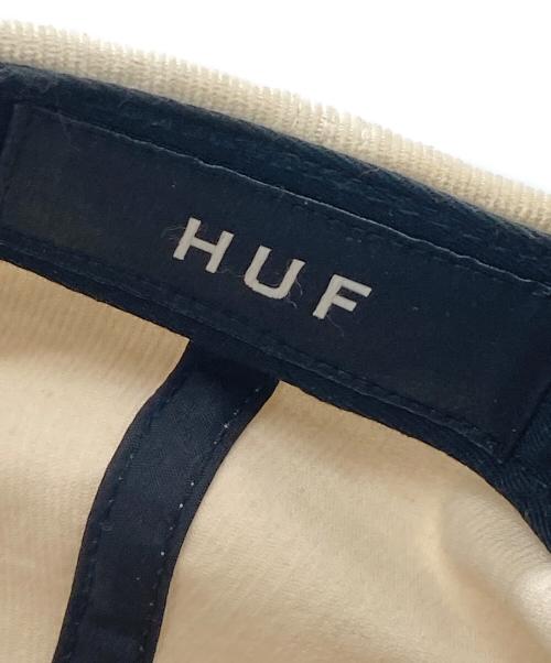 HUF（ハフ）HUF (ハフ) キャップ ブラック×ホワイトの古着・服飾アイテム
