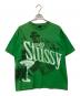stussy（ステューシー）の古着「半袖カットソー」｜グリーン