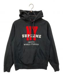 SUPREME（シュプリーム）の古着「プルオーバーパーカー」｜ブラック×レッド