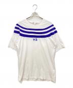 Y-3ワイスリー）の古着「半袖カットソー」｜ホワイト×パープル